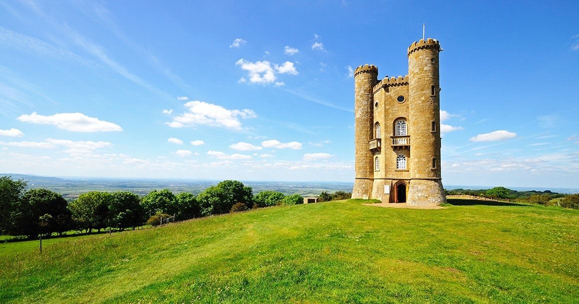 Broadway Tower on the Cotswold ridge